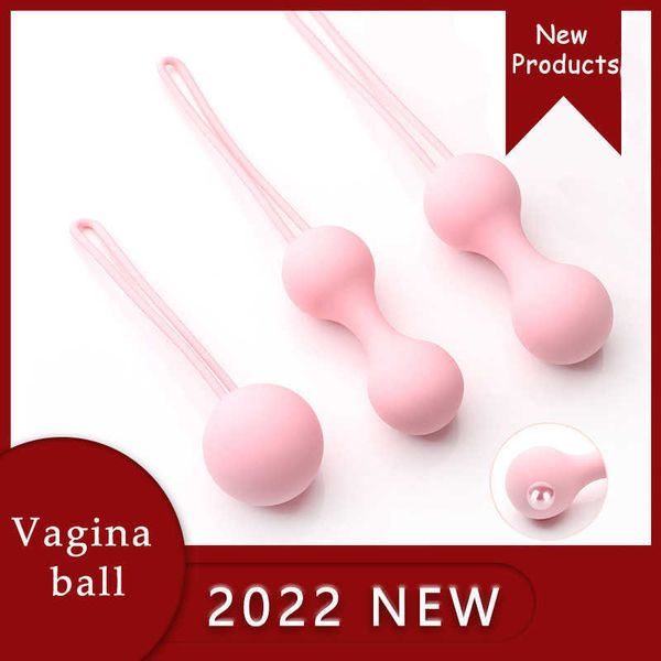 Eier/Kugeln Silikon Vaginal Training Hantel Ball Weibliche Vaginal Ball Vibrator Anziehen Übung Erwachsene Spielzeug Sex Spielzeug Für frauen L230306