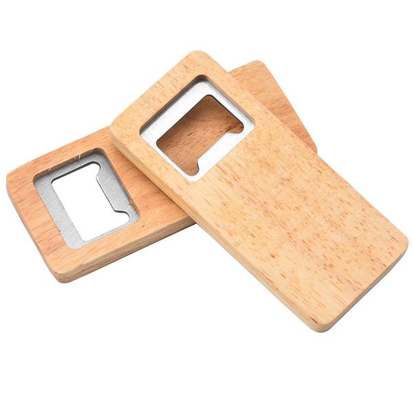 Moda de garrafa de madeira abridor de garrafa simples jar garrafa criativa de madeira criativa Multifunction Square Fool Tool Kitchen Tool LX3668