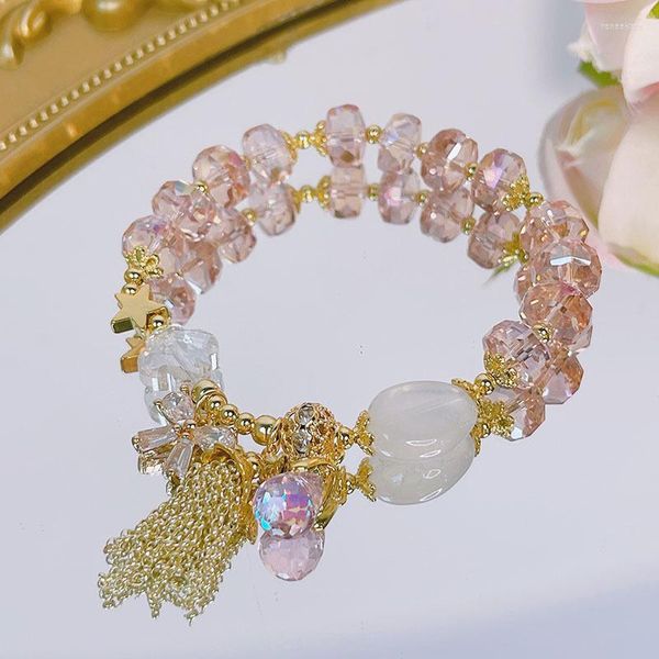 Strand Pink/Blue/Purple/Green Crystal для женщин капля воды/кисточки очаровывать модные ювелирные аксессуары оптом YBR771