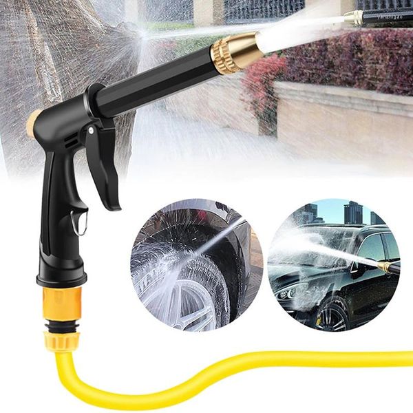 Attrezzature per irrigazione Pistola ad acqua ad alta pressione portatile per la pulizia Macchina per autolavaggio Tubo da giardino Ugello Sprinkler Pistola De Agua A Presion