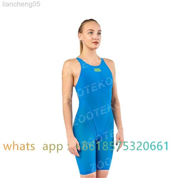 Pieces Girl Madwave Professional Swimsuit de maiô Triatlo Triathlon Treinamento Esporte Criança Criança Mesas de banho 1 Peça de traje de banho 2023 W0310