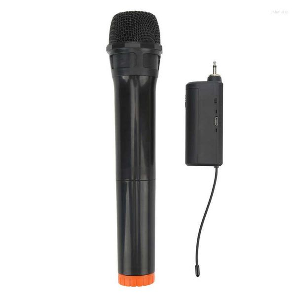 Microfones sem fio Microfone UHF Cardióide Dinâmico Cardióide Mic com exibição de LED para transferência de computadores de discurso de discurso ao vivo