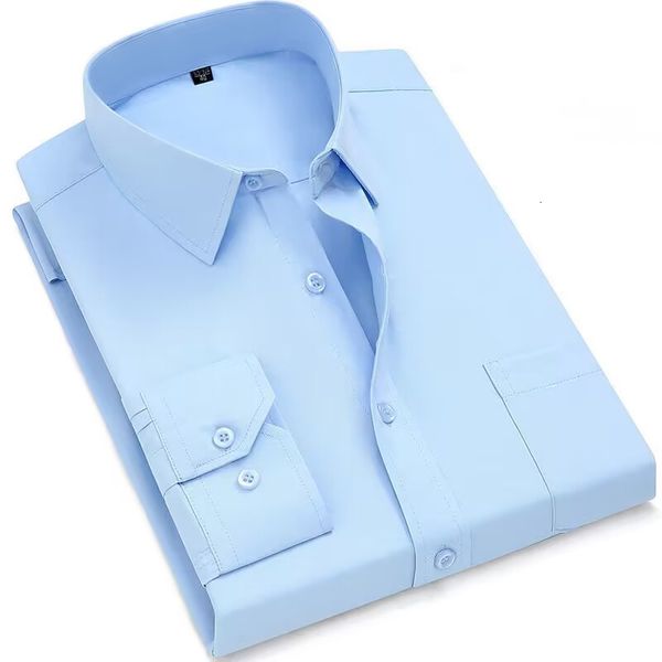 Camisas casuais masculinas camisa de moda masculina primavera outono casual camisa de manga longa macio fino ajuste elegante marca homem sólido branco cáqui azul inteligente masculino 230306