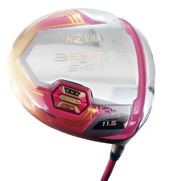 Yeni Kadınlar 4 Yıldızlı Honma S-06 Kulüpler Sürücü 11.5 Loft Golf L Flex Grafit Mil ve Ahşap Headcover