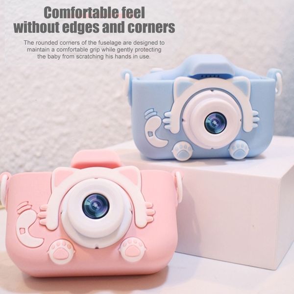 Câmeras de brinquedas infantis Toys de câmera 2000W Pixel HD Cartoon Kids Câmera digital Câmeras duplas Mini Câmera SLR Câmera Kid Toy 230307