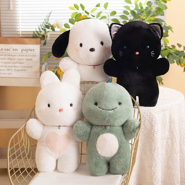 peluche simpatico gattino bambola di peluche bambola di cane in bianco e nero bambola cuscino per dormire regalo di San Valentino