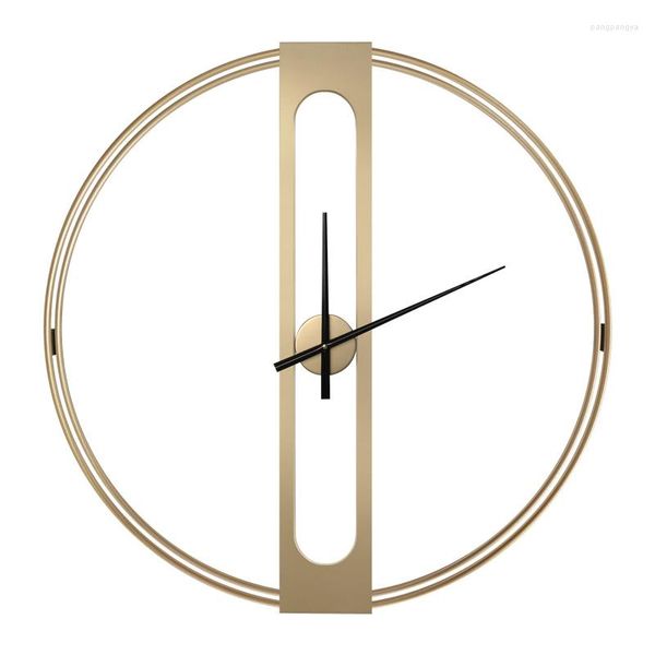 Wanduhren Große 3d Uhr Metall Wohnzimmer Gold Stille Nordic Hause Uhr Mechanismus Kreative Luxus Dekorative Duvar Saati Geschenk SC660