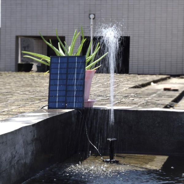 Decorazioni da giardino Pompa per fontana solare senza spazzole Acqua per uccelli alimentata per la decorazione del bagno dello stagno