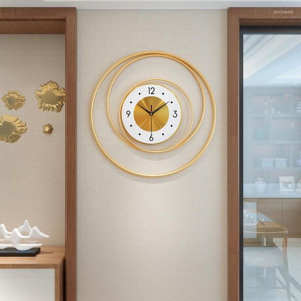 Orologi da parete meccanismo di orologio di lusso creativo insolito orologio elettronico 3d camera da letto minimalista orologio da parete regalo