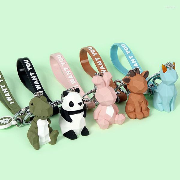 Keecheins carine anime catena anime Panda decorazioni Panda catene borse a ciondolo fascino per le chiavi dono creativo donne binnascinante kpop accessori