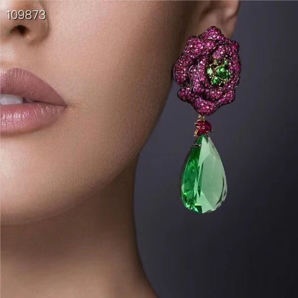 Ear Cuff Janekellly Fiore indiano Orecchino geometrico per le donne Festa di nozze Indiano Dubai Gioielli da sposa boucle d'oreille femme Regalo 230306