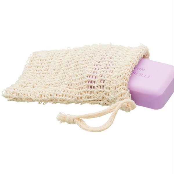 Sabão esfoliante natural esponjas esponjas economizador sisal salvão de bolsa de bolsa para espuma de banho de chuveiro e secagem por atacado DHL grátis
