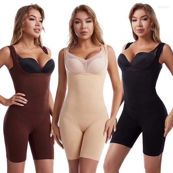 Damen Shapers Nahtloser Damen-Body BuLifter Shapewear Taillentrainer Body Shaper Strappy Back Chest Enhancing Corrective Unterwäsche