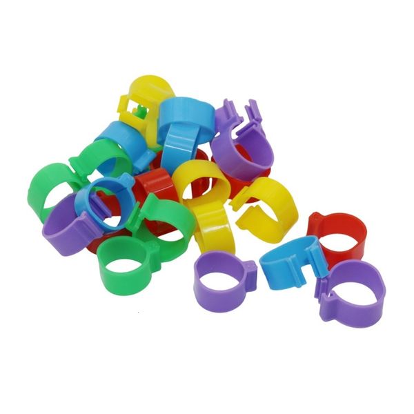 Forniture per piccoli animali 1000pcs ID 16cm Anello piede di pollo Gamba di pollame Fibbia etichetta digitale 5 colori Plastica Pulcino Anatra Oca Attrezzatura agricola 230307