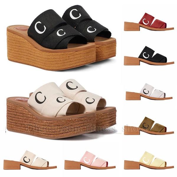 sandali firmati Pantofole Ciabatte da donna Ciabatte piatte Ciabatte legnose Sabbia del deserto Nero Bianco rosa blu Pantofole da interno per esterni Ciabatte Slider Sandalo Scuffs taglia 35-42