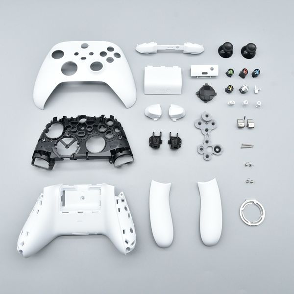 Caixa dianteira e traseira de substituição para conchas de conjuntos completos da série Xbox e botões de conjunto completo