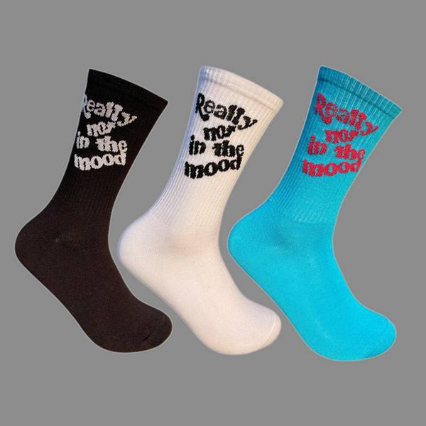Ins Высококачественные дизайнерские носки Мужские женские спортивные носки Уличные короткие носки-трубы Быстросохнущие беговые модные буквы Хлопковые чулки Баскетбольные носки 36-43
