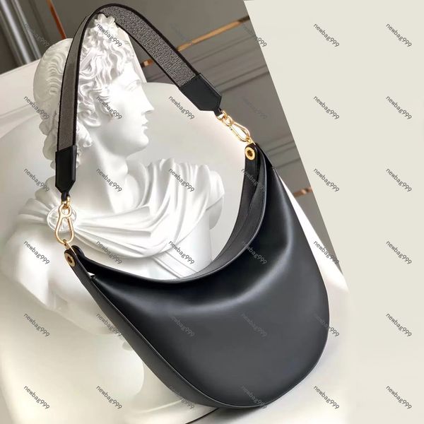 Kadınlar Luna Çanta Moda Omuz Çantaları Baş Katmanı Cowhide Tek Omuzlu Messenger Çantası Lüks Tasarımcı Crossbody Bag Mektubu İşlemeli Omuz Kayışı