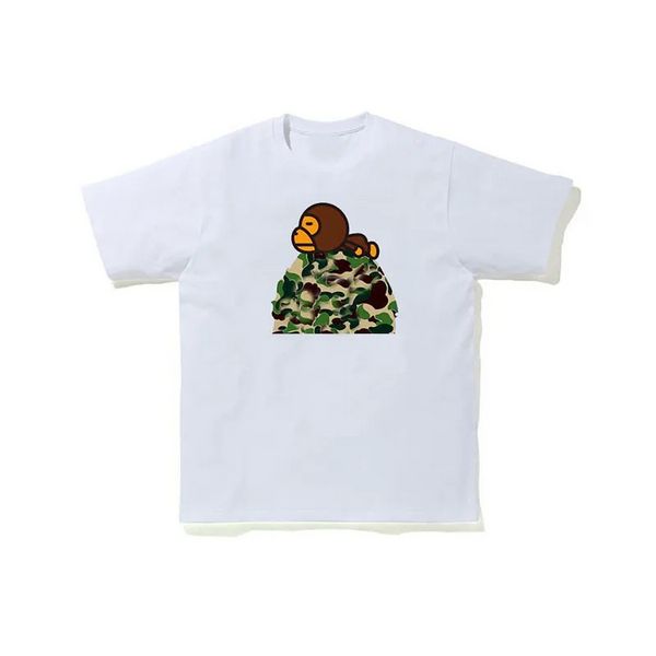 2023 T-shirt da donna e da uomo Baggy Fat Edition 100% cotone estivo mimetico traspirante multifunzionale tendenza high street T-shirt da bagno ape56