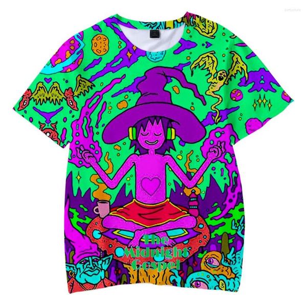 T-shirt da uomo 2023 Cartoon The Midnight Gospel 3D Cool T-shirt manica corta per bambini Casual Summer Soft Uomo / donna T-shirt allentate