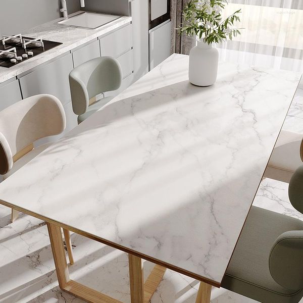 Tovaglia Nordic Luxury Marmo Modello Tappetino in pelle Tovaglia impermeabile lavabile senza decorazioni personalizzate per decorazioni per matrimoni