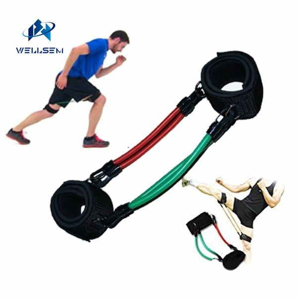Bandas de resistência Wellsem Kinetic Speed Agility Training Leg Running Resistance Bands tubos Exercício para atletas Jogadores de basquete de futebol 230307