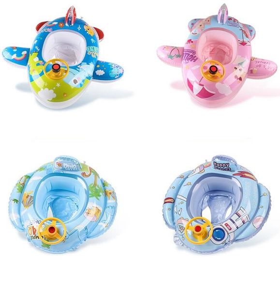 Baby Pool Swim Ring Galleggianti Infantile Nuoto Trainer Galleggianti Tubi Gonfiabile Baby Seat Anello Acqua Galleggiante Boa yacht Barca Con Parasole