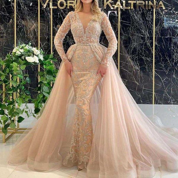 Abiti da festa Abito da sposa principale 2023 nuova estate piccolo temperamento sposa coda abito da sposa stile palazzo francese semplice a maniche lunghe T230303