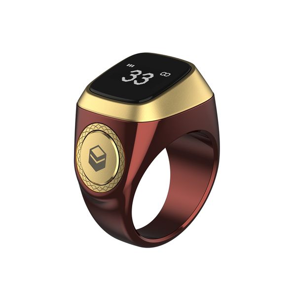 Iqibla Smart Tasbih Tally Counter per i musulmani Zikr Ring Digital Tasbeeh 5 Tempo di preghiera Vibrazione Promemoria Impermeabile