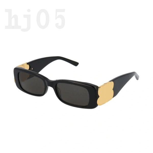 Occhiali da sole firmati occhiali quadrati di lusso montatura in acetato nero lunette de soleil moda retrò placcato oro lettera polarizzata protezione uv occhiali da sole uomo PJ025 C23