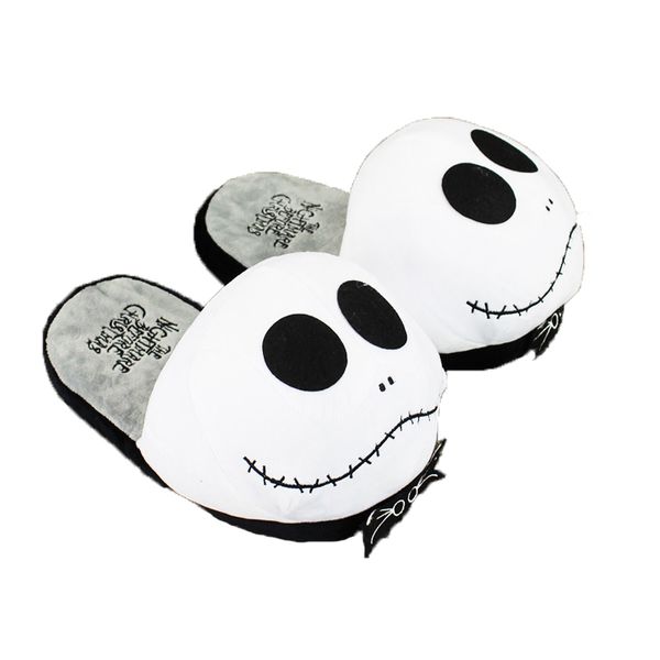 Bambole di peluche 27 cm The Nightmare Before Christmas Jack Skellington Pantofola di peluche Scarpe di peluche morbide Calde a casa 230307