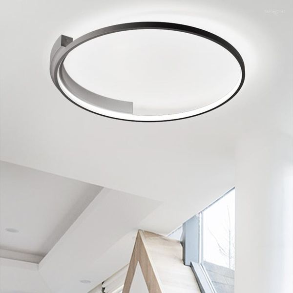 Luzes de teto Lâmpadas redondas criativas da sala de estar minimalista Decoração Quarto Modern Chandeliers Art Flumture