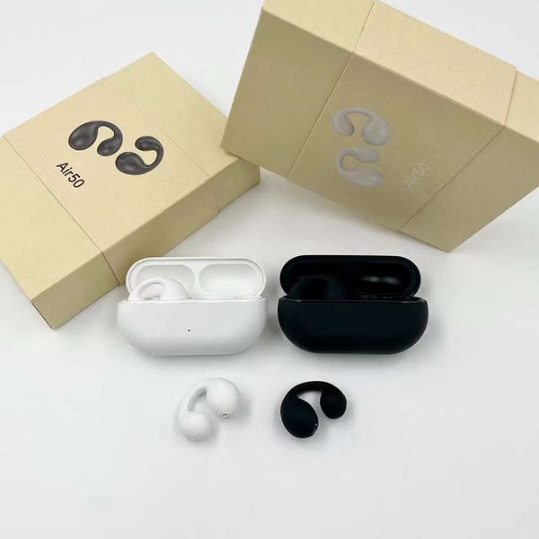 Air50 Wireless Clipe Earbuds Earbuds fones de ouvido fones de ouvido Bluetooth HiFi Bluetooth Som estilo anel de ouvido TWS Air50 Sports Headset