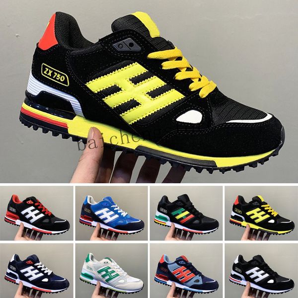 Esportes tênis Sapatos femininos Treinadores respiráveis ​​azuis escuros preto vermelho atlético editex zx750 zx 750 mens casual des chaussures b6