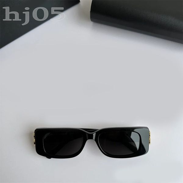 Óculos de sol femininos com óculos de luxo quadrado multicolor moldura grossa preta branca pink lunette de soleil viagens de ouro letra de letra de letra de designer de designer pj025 c23