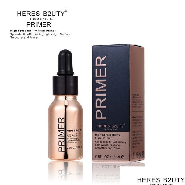 Foundation Primer Heres B2Uty Blurring Illuminating Fluid Gel Gleichmäßiger Hautton verwischt Poren Feine Linien Langanhaltend geglättet Aufhellen Hig Dhyra