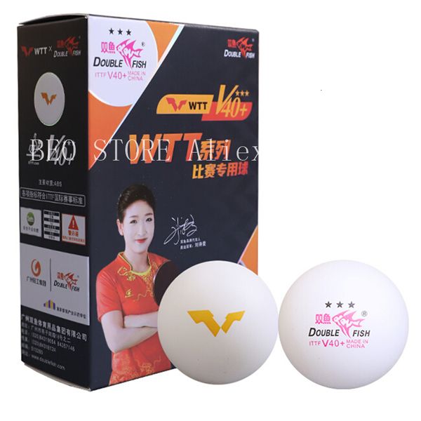 Palline da ping pong Double Fish WTT 3 Star Official Original 3Star Ping Pong 230307