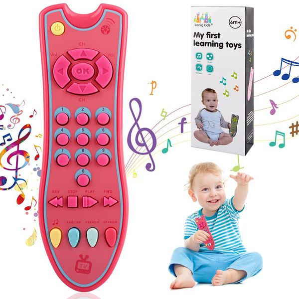 Toy Walkie Talkies TV Baby TV Remote Control Kids Musical Early Educational S Simulação Crianças aprendendo para presentes nascidos 230307