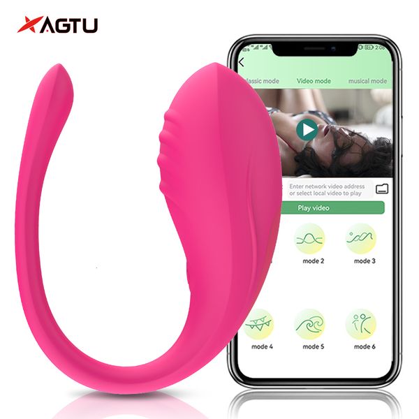 Vibratörler Kablosuz Bluetooth Vibratör Dildo G Spot Masajı Kadınlar Uygulama Uzaktan Kumanda Titreşimli Yumurta Kadın Külot Seks Oyuncakları 230307