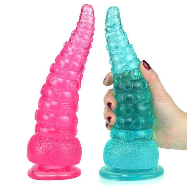Brinquedos anais jelly polvo pés de vibrador anal plug de bujão orgasmo estimular o plugue anal anal tentáculos massage