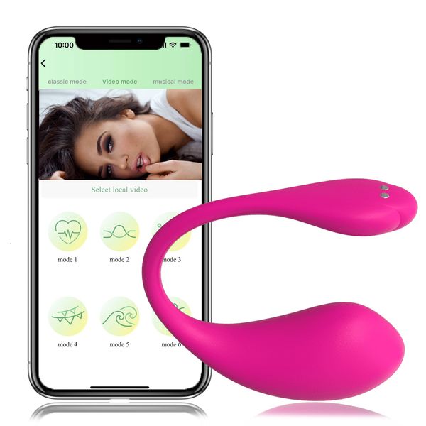 Vibratori Controllo a lunga distanza APP Vagina Balls Vibratore Bluetooth indossabile per donne Gspot Sex Toys Uovo vibrante 230307