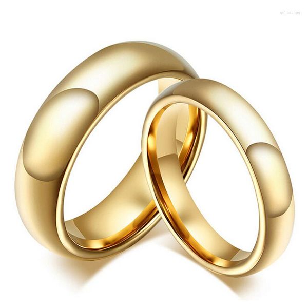Anéis de casamento Yo Fashion Tungsten Carbide 4mm/6mm de largura-cor para mulheres e homens jóias