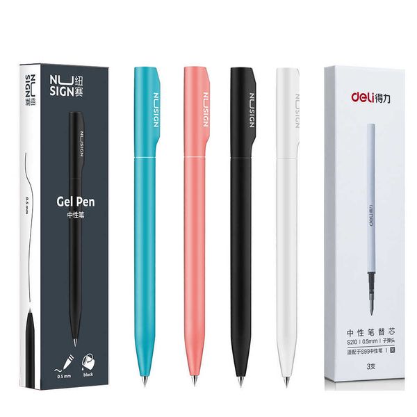 Gelschreiber NUSIGN Gelstift 05 mm Nachfüllung für Xiaomi Sign Pens Bunte neutrale Stifte Drehschalter Glatter Schreibstift für das Büro zu Hause Schule J230306