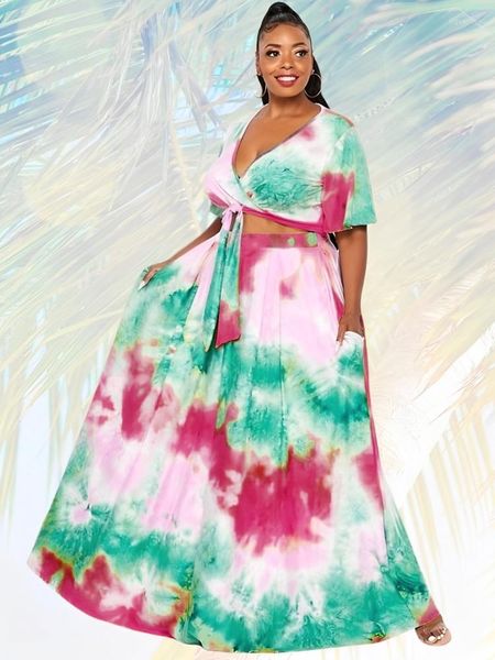 Abbigliamento etnico Set di 2 pezzi Top e gonna Dashiki Abiti africani per le donne Fashion Party indossa il costume cosplay Robe Marocaine Africa