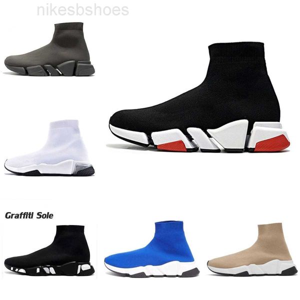 Кроссовки кроссовки 2023 новые мужские носки кроссовки черная белая платформа женская спортивная обувь Spe Trainer Designer Chaussures Luxury