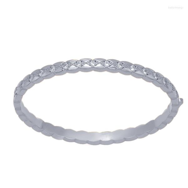 Armreif, einreihig, voller Diamant-Armband, Wunsch, französische Modelle, Schnalle, Marke, afrikanischer Schmuck, Dubai, Geburtstag, Hochzeitsgeschenk für Damen