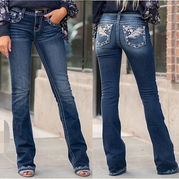 Женские джинсы растягиваемые пятно, мама, женщины, женские талию, малы, элегантная джинсовая джинсовая женщина, прямые брюки Y2K Vintage 230306