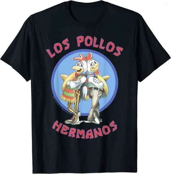 Herren T-Shirts Bad Los Pollos Hermanos Back To Portrait Logo T-Shirt