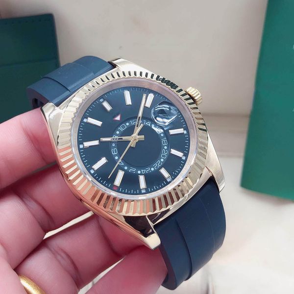 Relógio masculino totalmente automático projetado mestre, mostrador clássico de qualidade aaa, fivela dobrável de 41mm, vidro de safira, estrela, moda, escolha de negócios