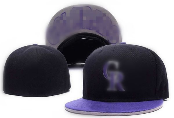 2023 Rockies CR Carta Bonés de Beisebol S Chapeus para Homens Mulheres Esportes Hip Hop Moda Ossos Chapéus Equipados H14-3.7